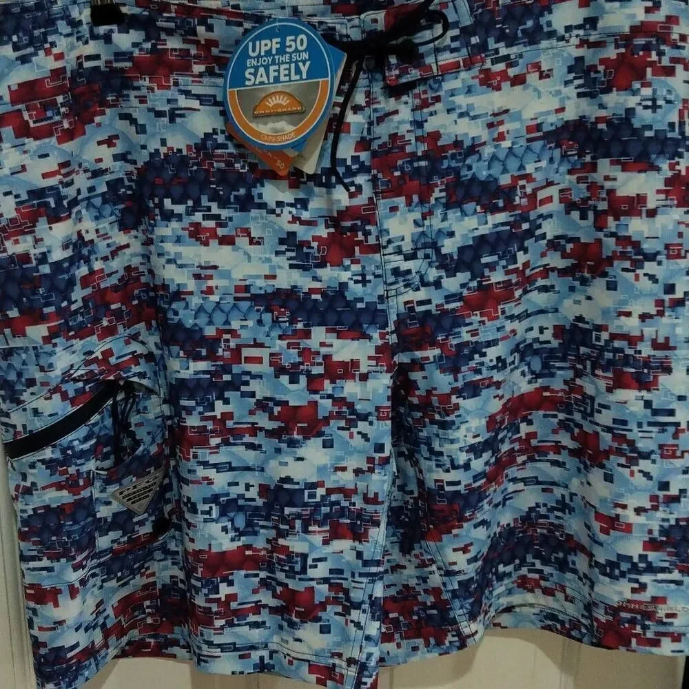 Columbia PFG Offshore Board Shorts NWT XXL UPF-50 OMNI-Shade